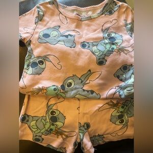 Stitch 5t girls short sleeve and short pants